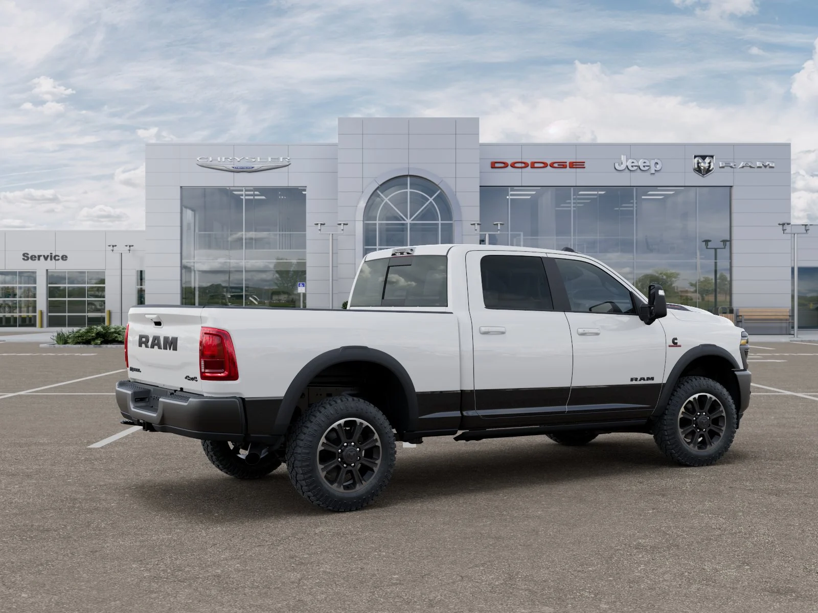New 2026 Bright White Clearcoat RAM Rebel image 32