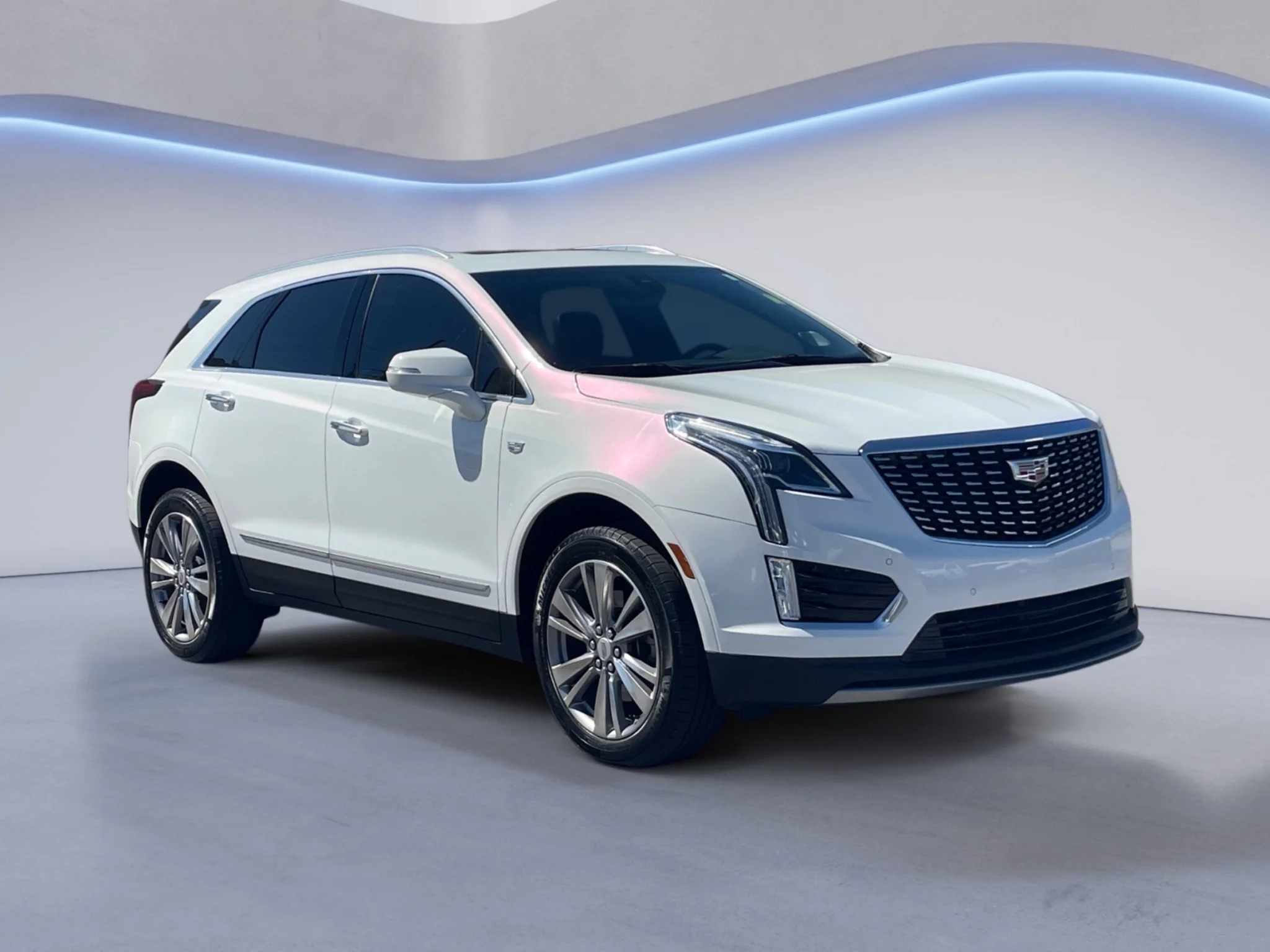 Used 2024 Crystal White Tricoat Cadillac FWD Premium Luxury image 1
