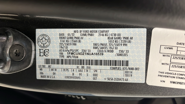 Used 2022 Carbonized Gray Metallic Ford Titanium image 28