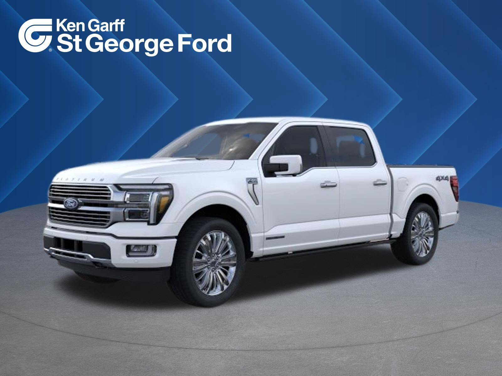 New 2026 Star White Metallic Tri-Coat Ford Platinum image 1