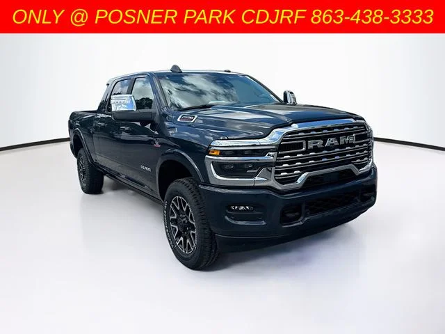 New 2026 Forged Blue Metallic Exterior Paint RAM Limited Longhorn image 3