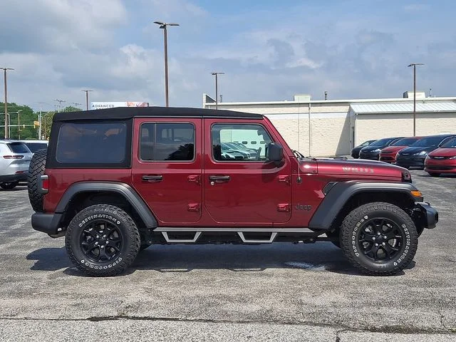 Used 2021 Red Jeep Unlimited Willys image 12