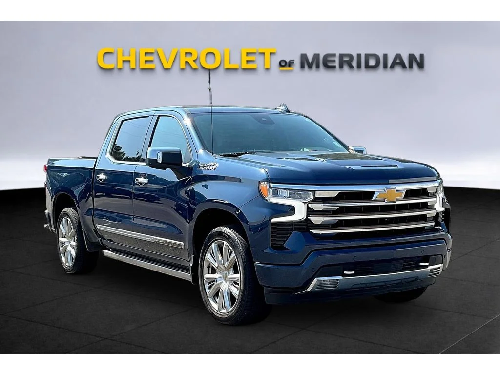 Used 2022 Northsky Blue Metallic Chevrolet High Country image 1