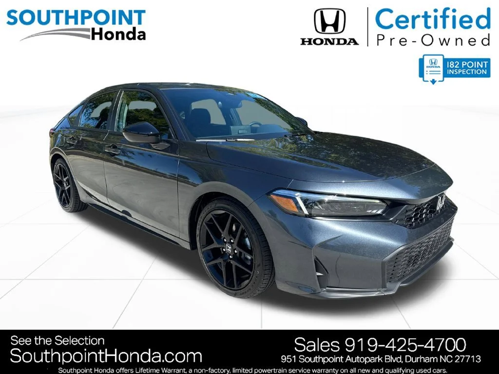 Certified Used 2026 Meteorite Gray Metallic Honda FWD Sport image 37