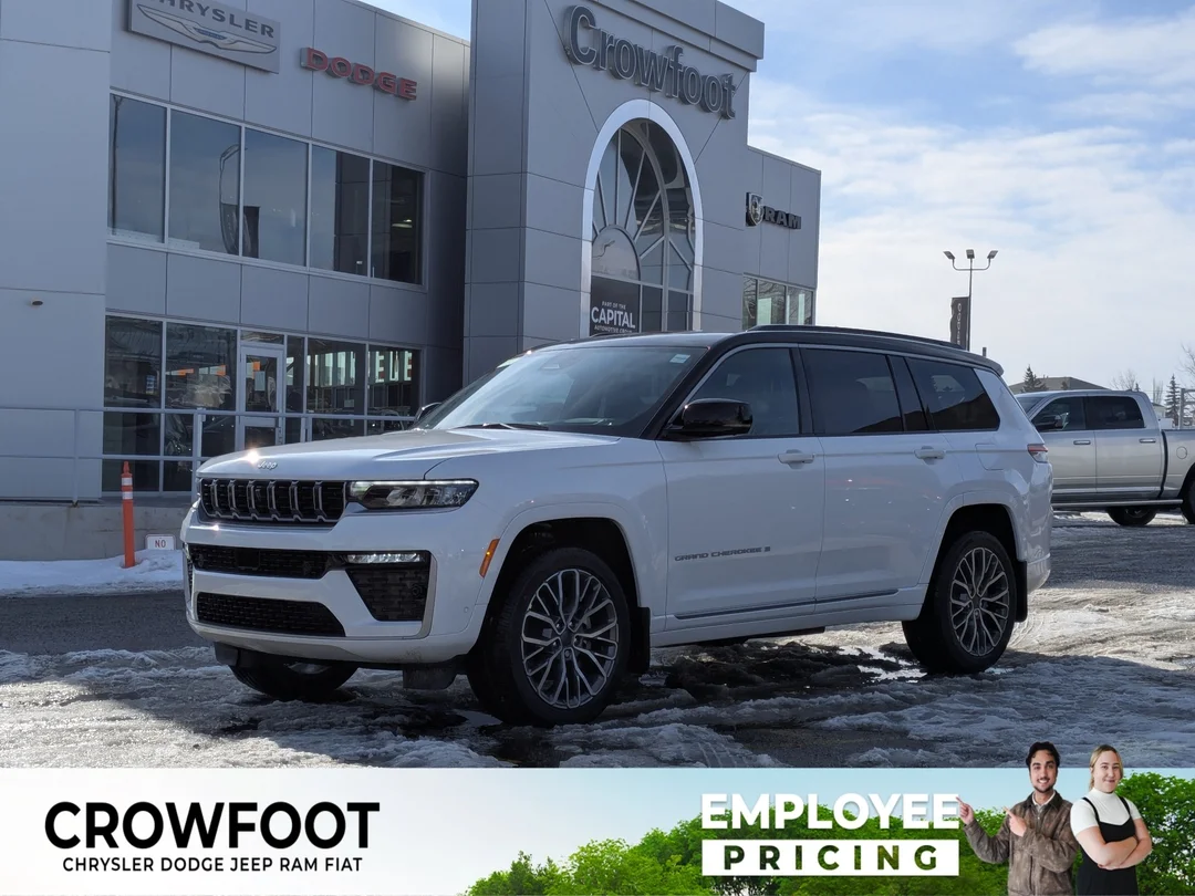 New 2026 White Jeep Summit - - 4x4 - Pano Sunroof - Palermo Lthr - Head-Up Display - Night Vision & More! image 1