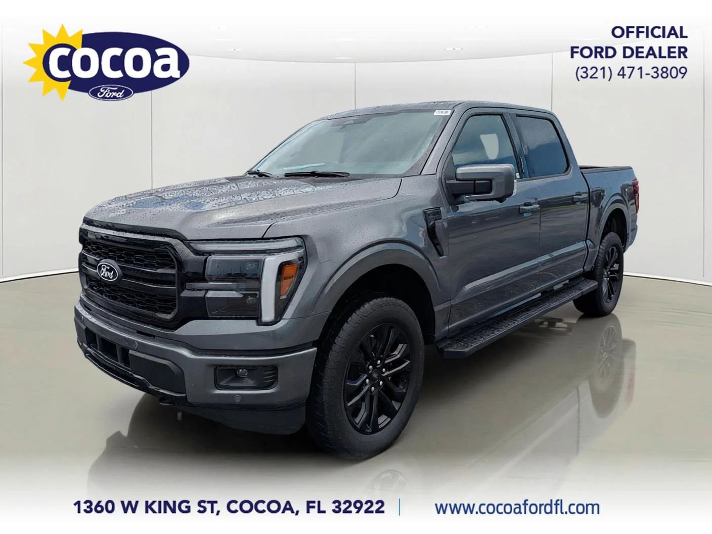 New 2026 Carbonized Gray Metallic Ford Lariat® image 1