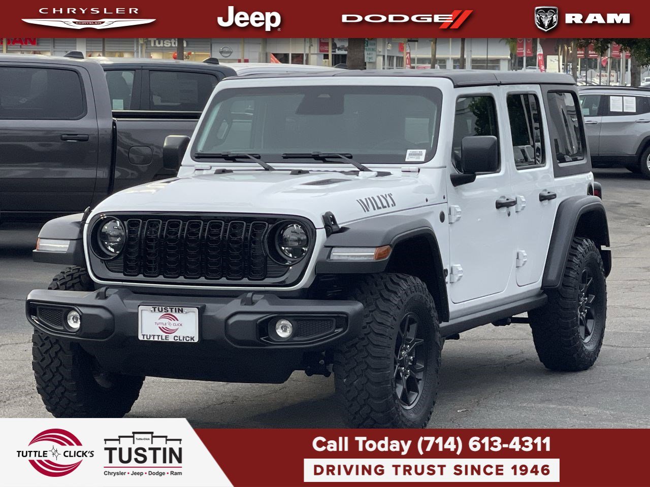 New 2026 Bright White Clearcoat Jeep Willys image 3