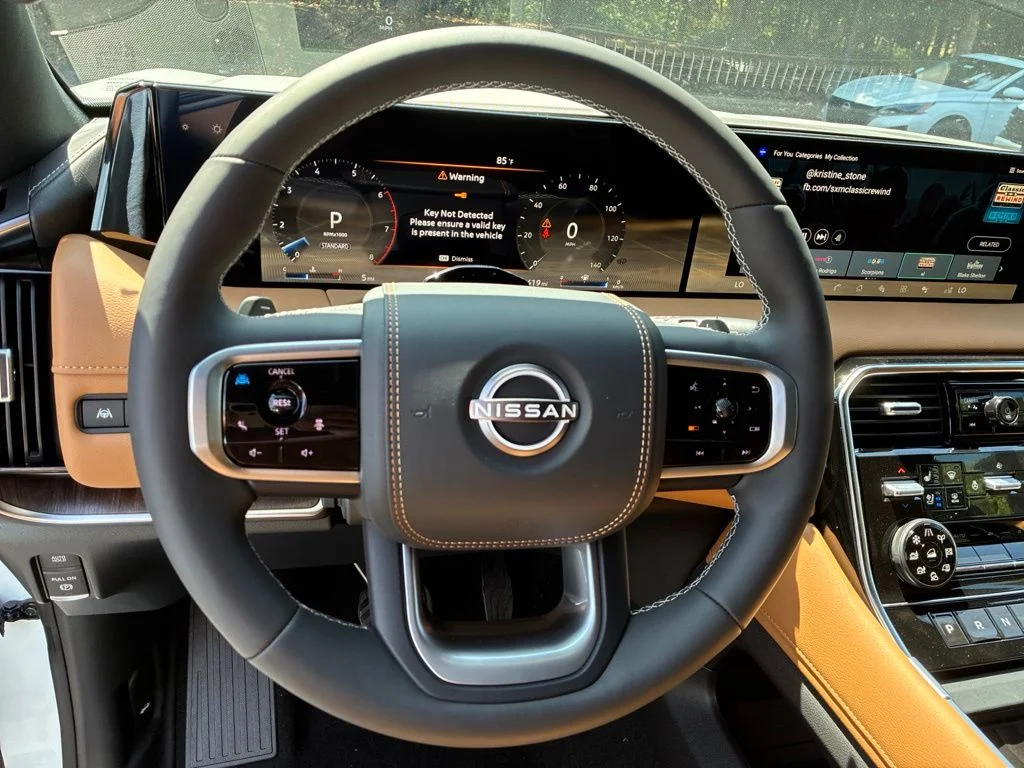 New 2026 Everest White TriCoat / Super Black Two-tone Nissan Platinum Reserve image 15