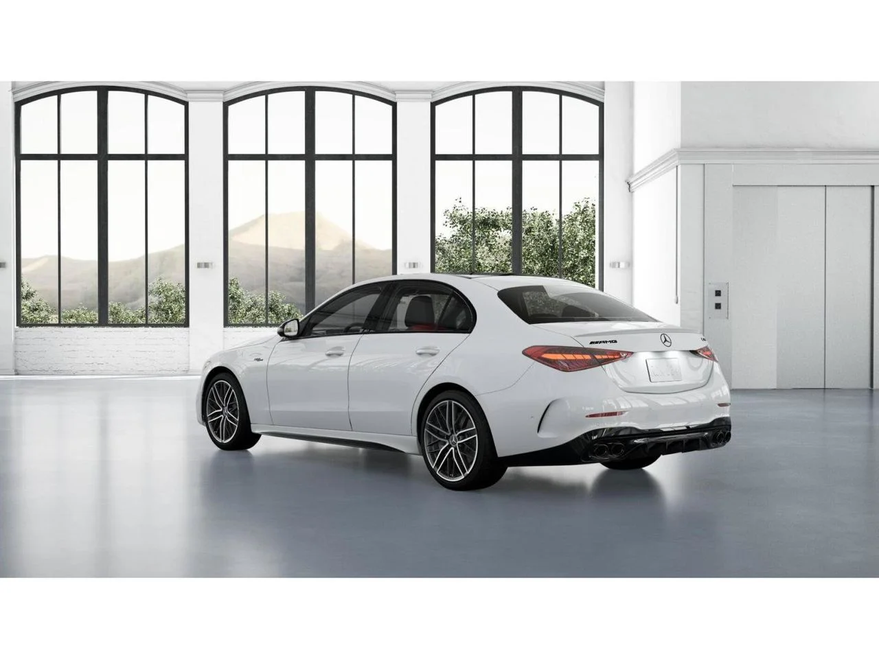 New 2026 Polar White Mercedes-Benz AMG® C 43 4MATIC® Sedan image 29