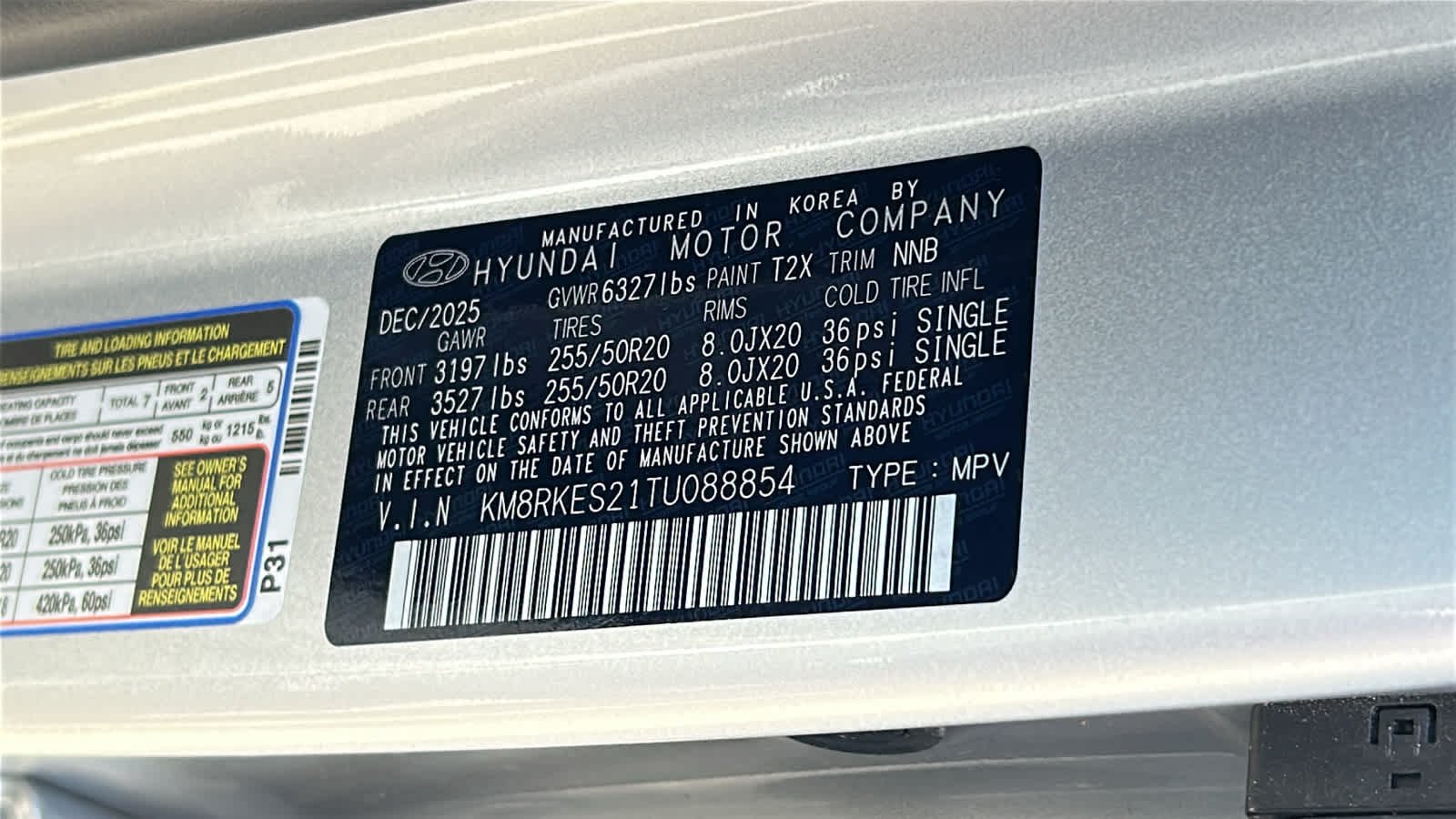 New 2026 Typhoon Silver Metallic Hyundai Limited AWD image 30