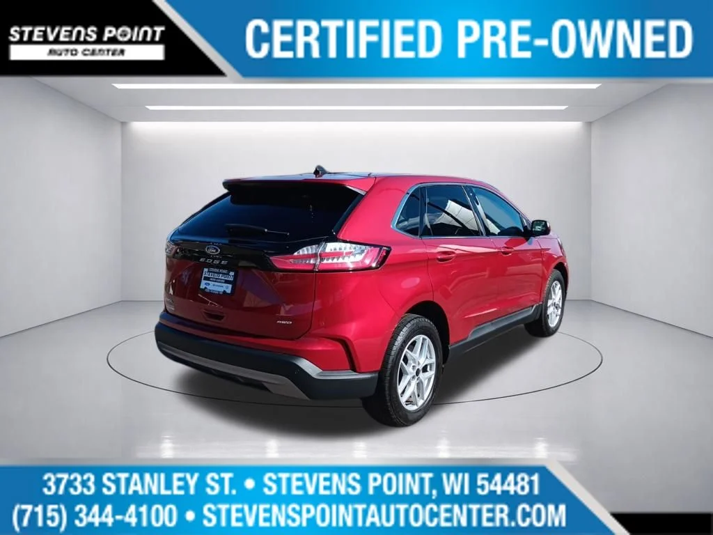 Used 2023 Rapid Red Metallic Tinted Clearcoat Ford SEL image 9