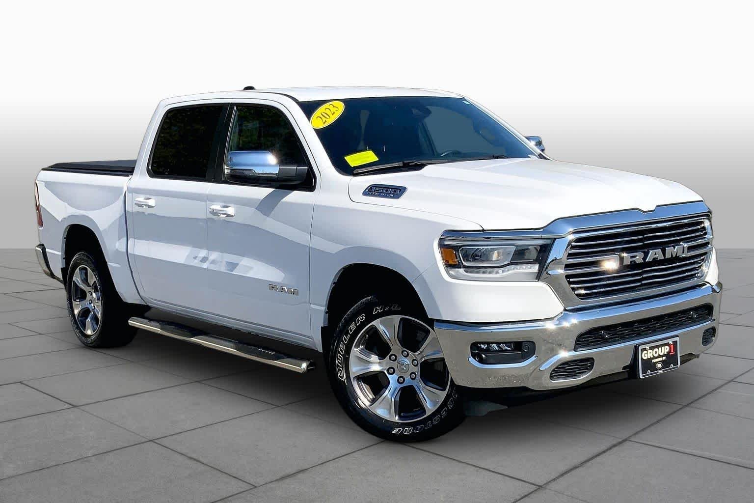 Used 2023 Bright White Clearcoat Ram Laramie image 3