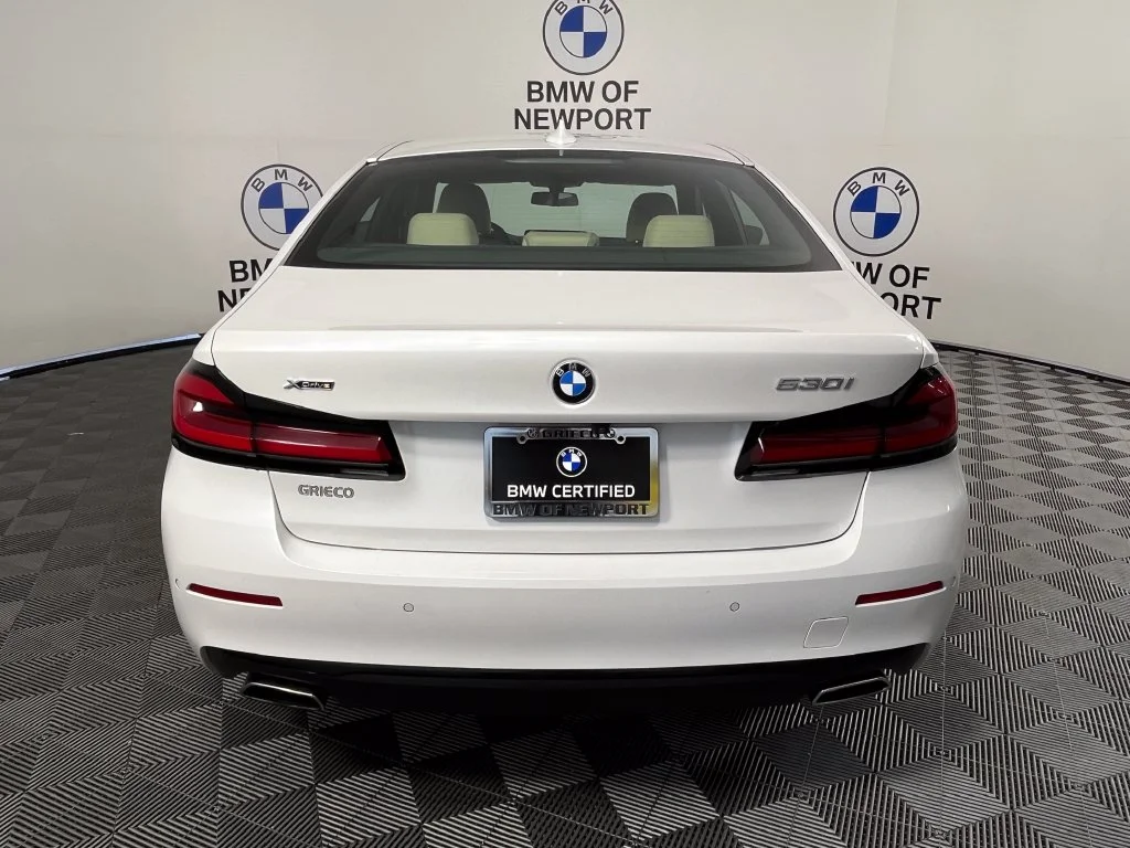 Certified Used 2023 Mineral White Metallic BMW 530i xDrive image 12