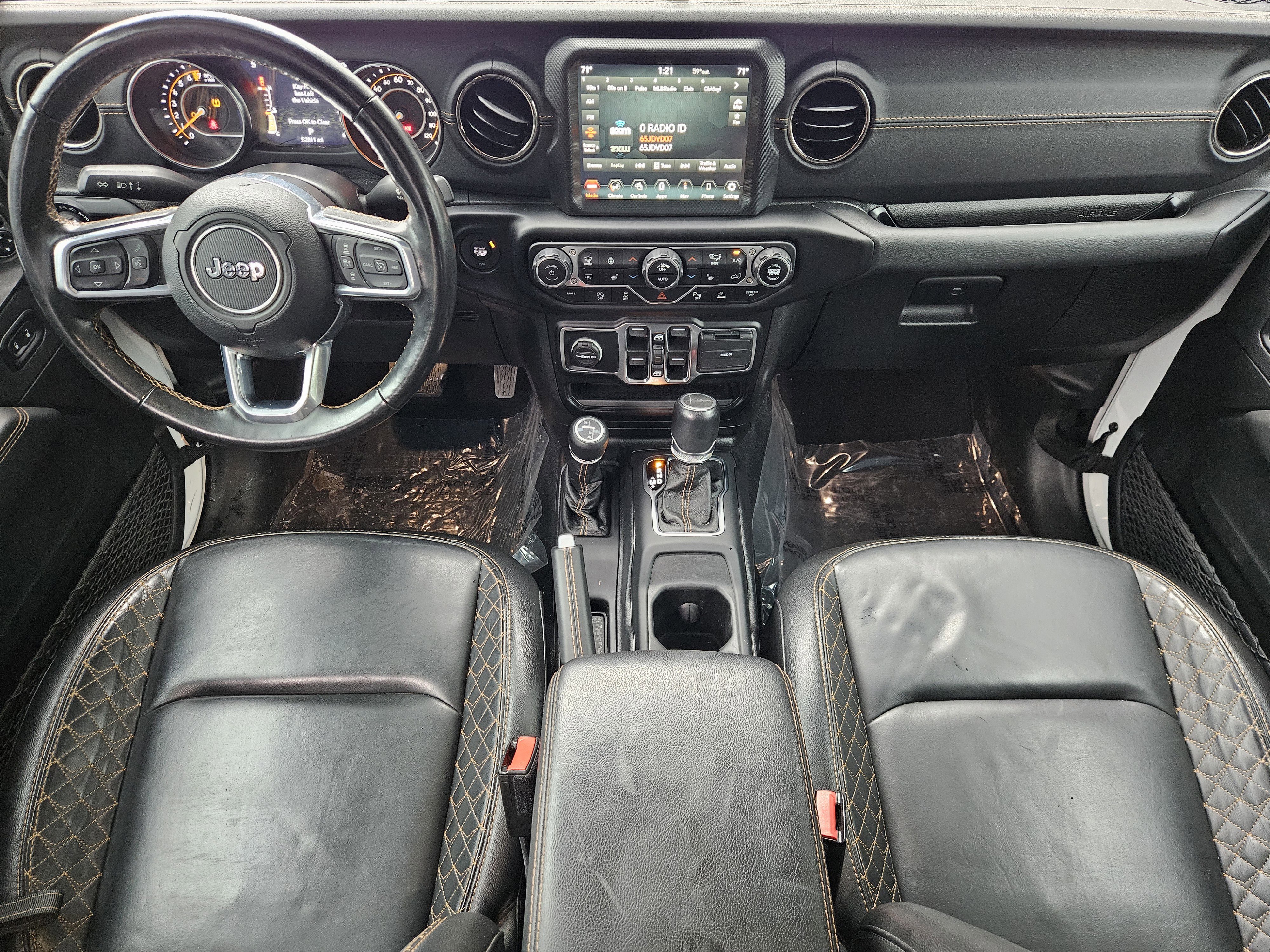 Used 2021 Bright White Clear Coat Jeep High Altitude image 24