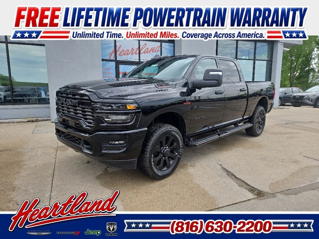 New 2026 Diamond Black Crystal Pearl-Coat Exterior Paint RAM Big Horn image 1
