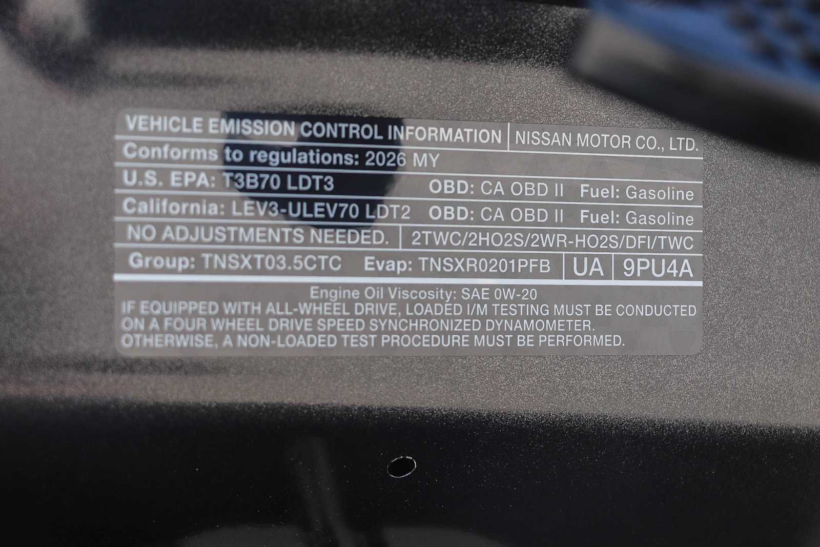 New 2026 Gun Metallic Nissan SV image 14