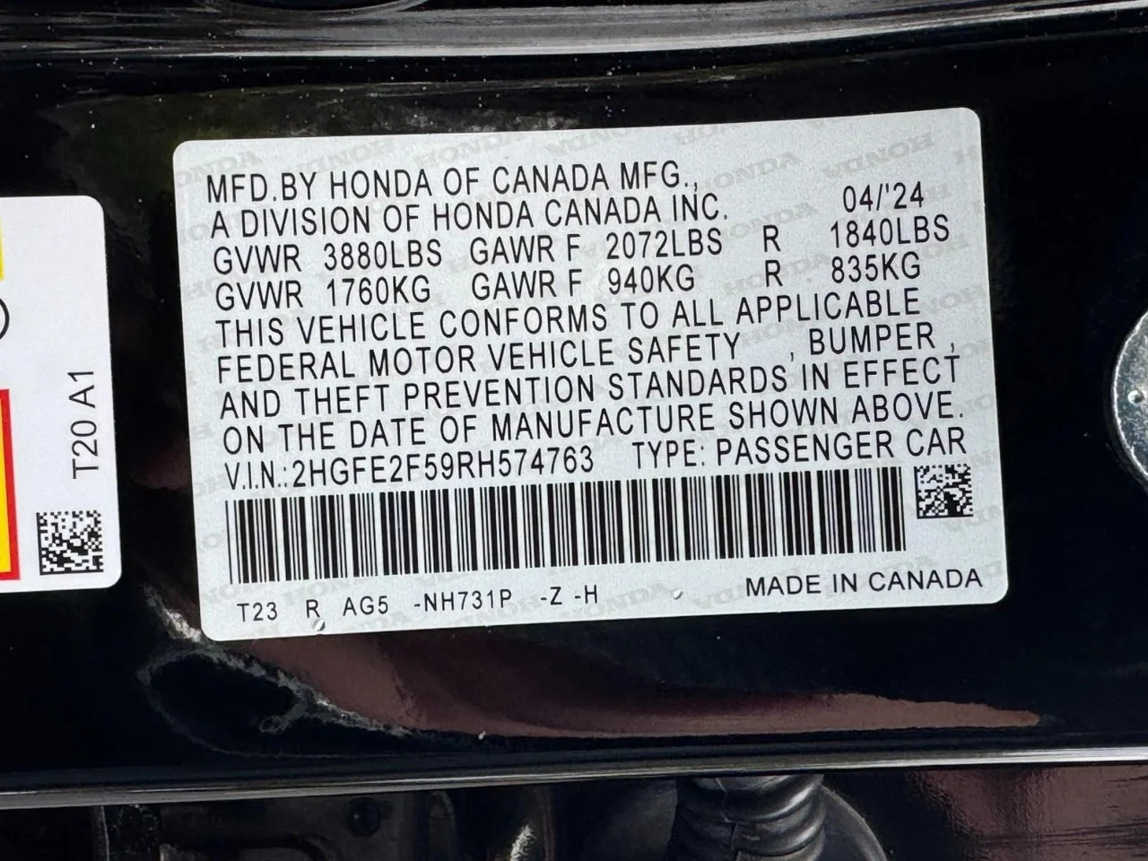 2024 Honda Civic Sport - Photo 24