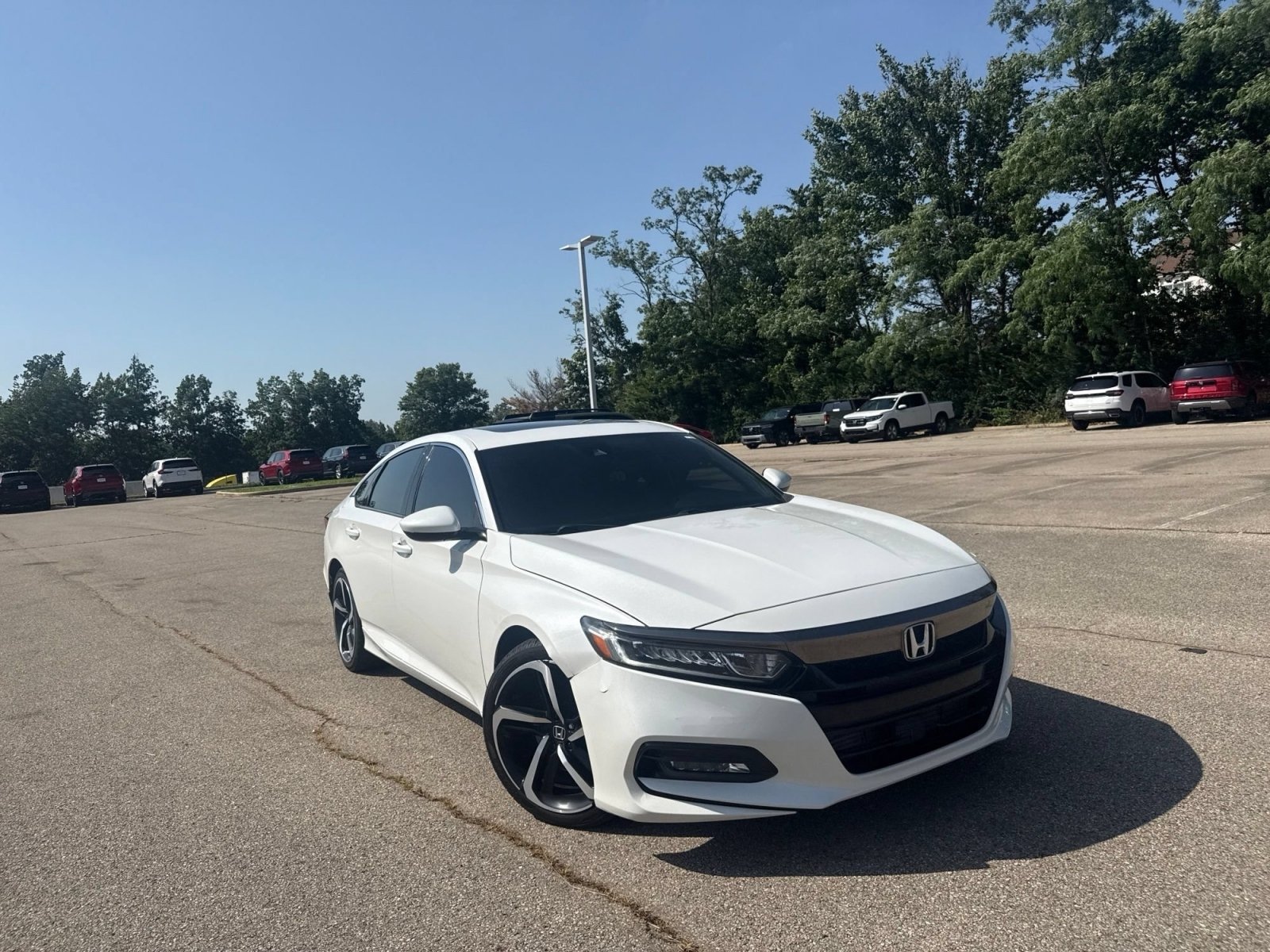 Used 2019 Platinum White Pearl Honda Sport 2.0T image 17