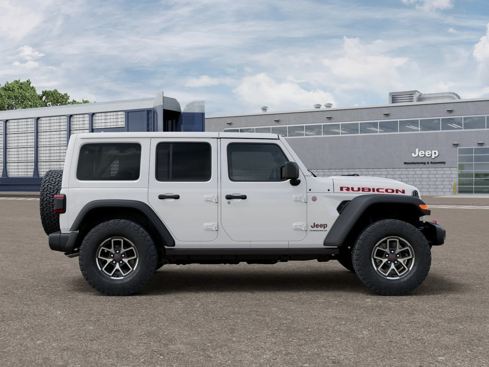 New 2026 Bright White Clear-Coat Exterior Paint Jeep Rubicon image 47