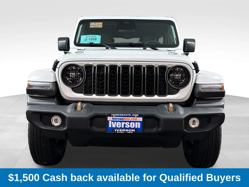 New 2026 Bright White Clear-Coat Exterior Paint Jeep Sport image 3