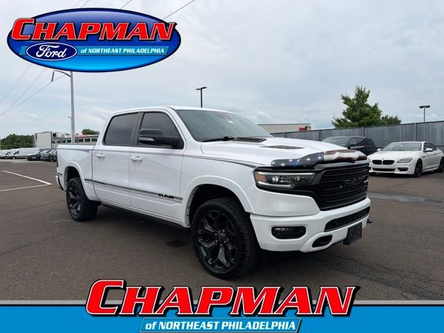 Used 2021 Bright White Clearcoat Ram Limited image 1