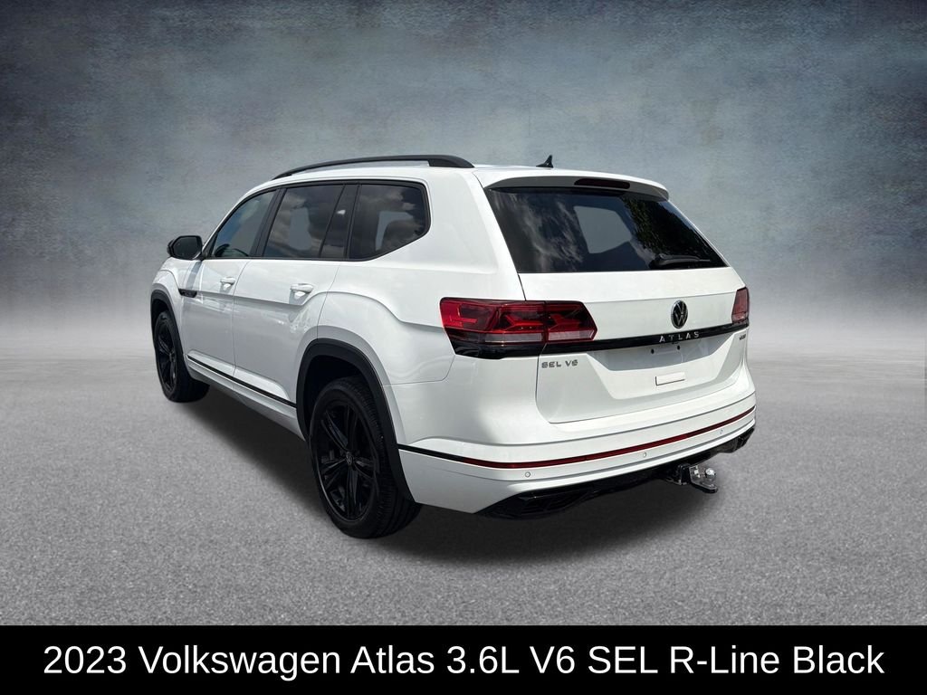Used 2023 White Volkswagen 3.6L V6 SEL R-Line image 3