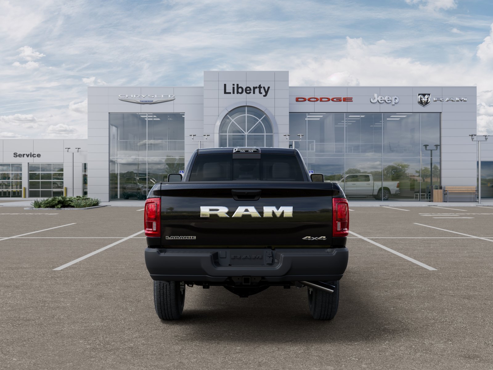 New 2026 Diamond Black Crystal Pearl-Coat Exterior Paint RAM Laramie image 39
