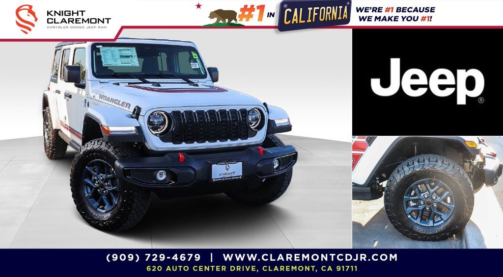 New 2026 Bright White Clearcoat Jeep America 250 Edition image 1
