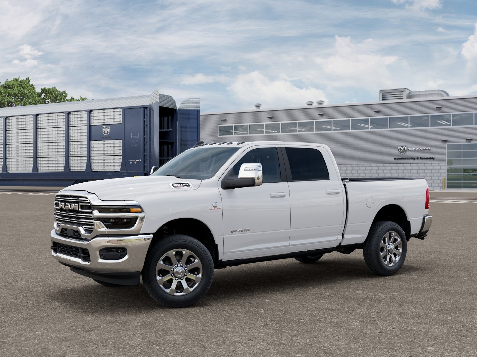 New 2026 Bright White Clear-Coat Exterior Paint RAM LARAMIE image 1