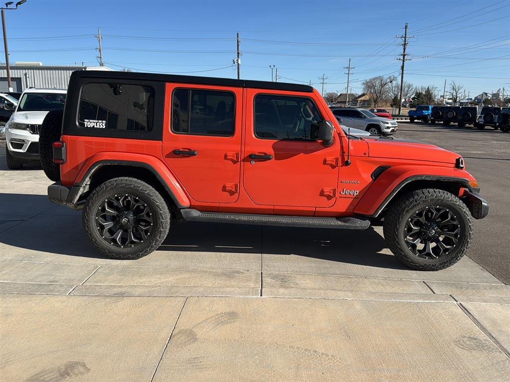 Used 2023 Orange Jeep Unlimited Sahara image 6