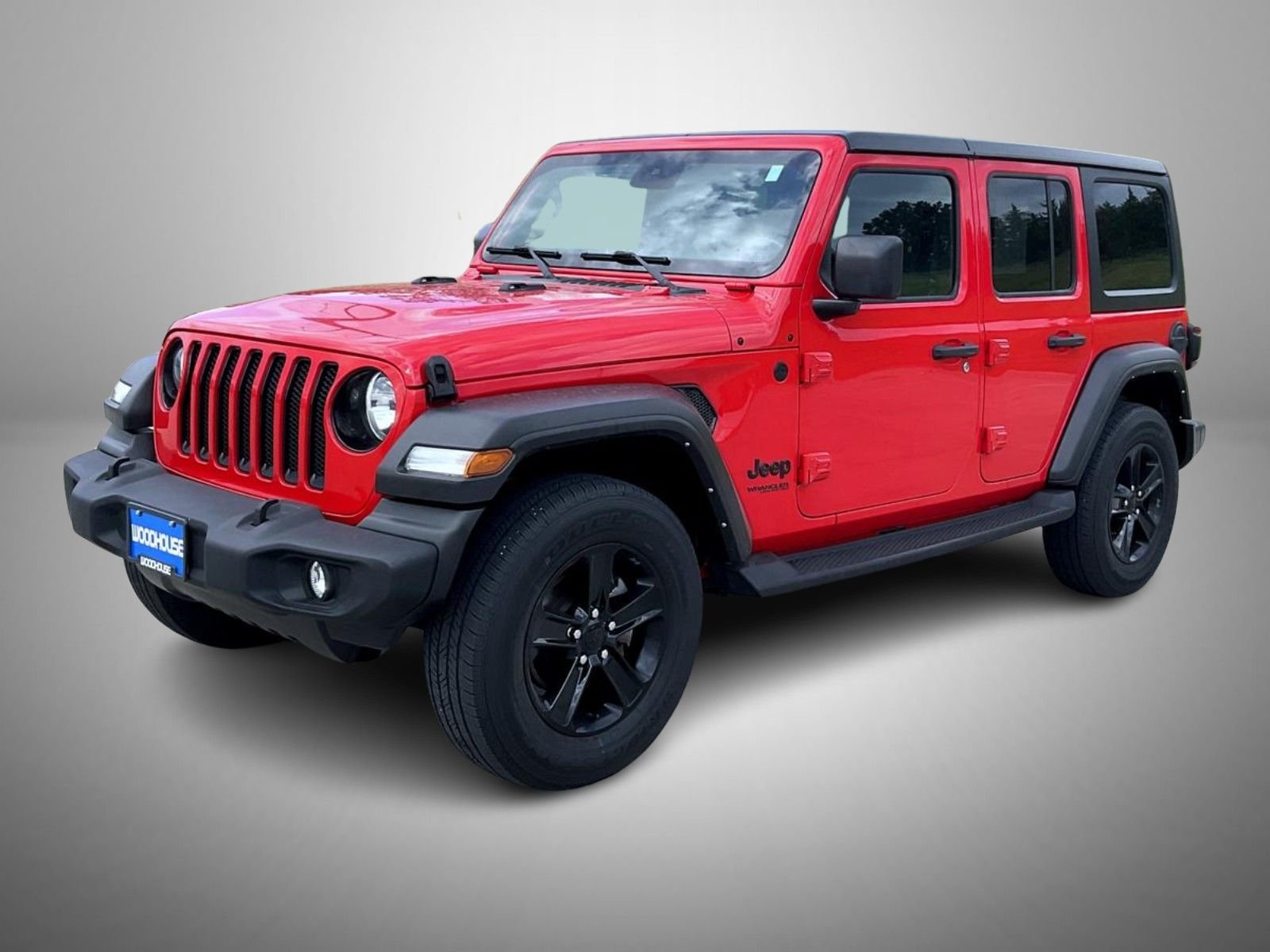 Used 2022 Red Jeep Unlimited Sport Altitude image 1