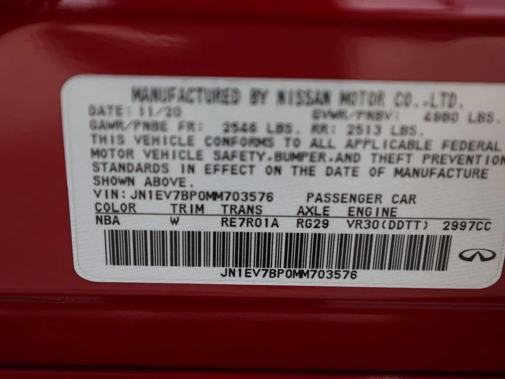 Used 2021 Red INFINITI 3.0t LUXE image 40