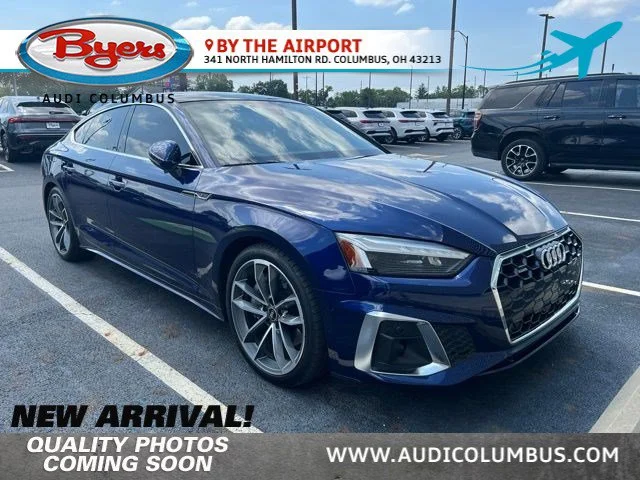 Certified Used 2023 Blue Metallic Audi S line Premium Plus image 1