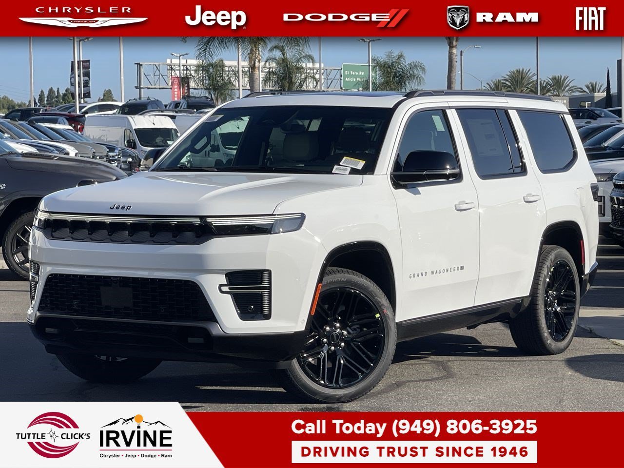 New 2026 Bright White Clear-Coat Exterior Paint Jeep Limited Reserve image 1