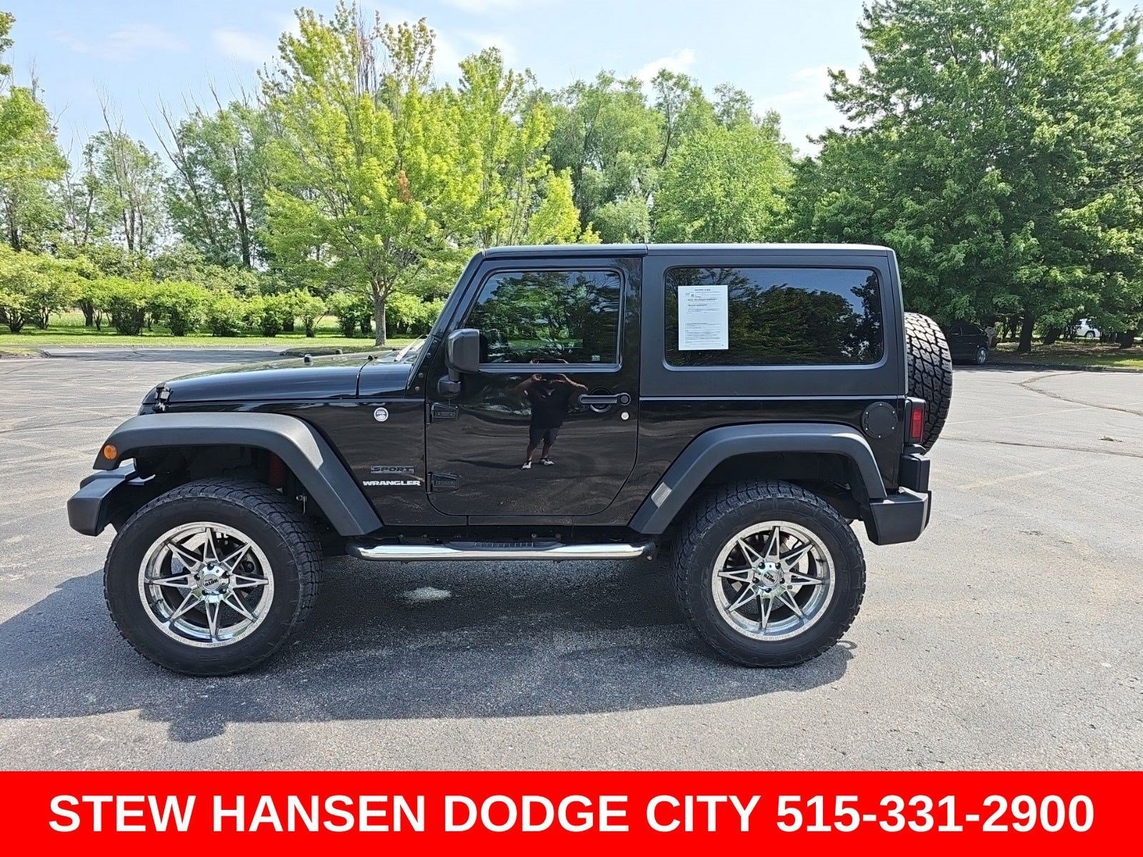 Used 2017 Black Clearcoat Jeep Sport image 1