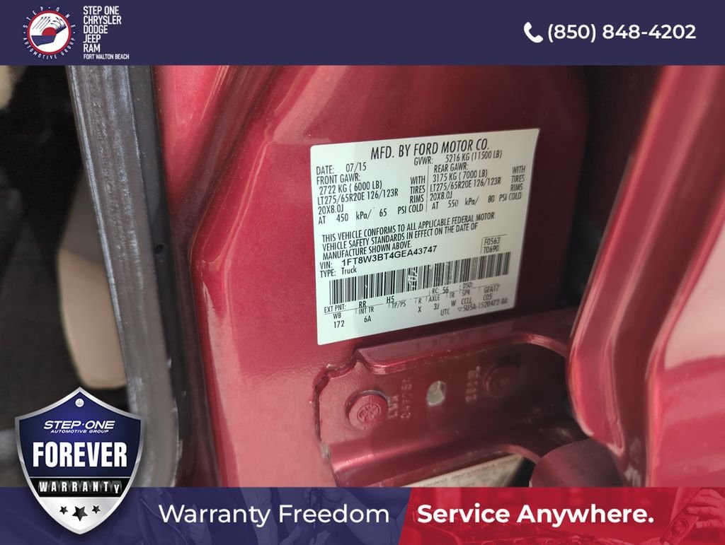 Used 2016 Red Ford Lariat image 39