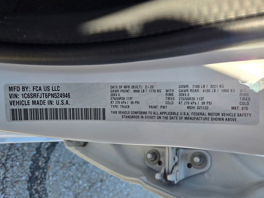Used 2023 White Ram Laramie image 34