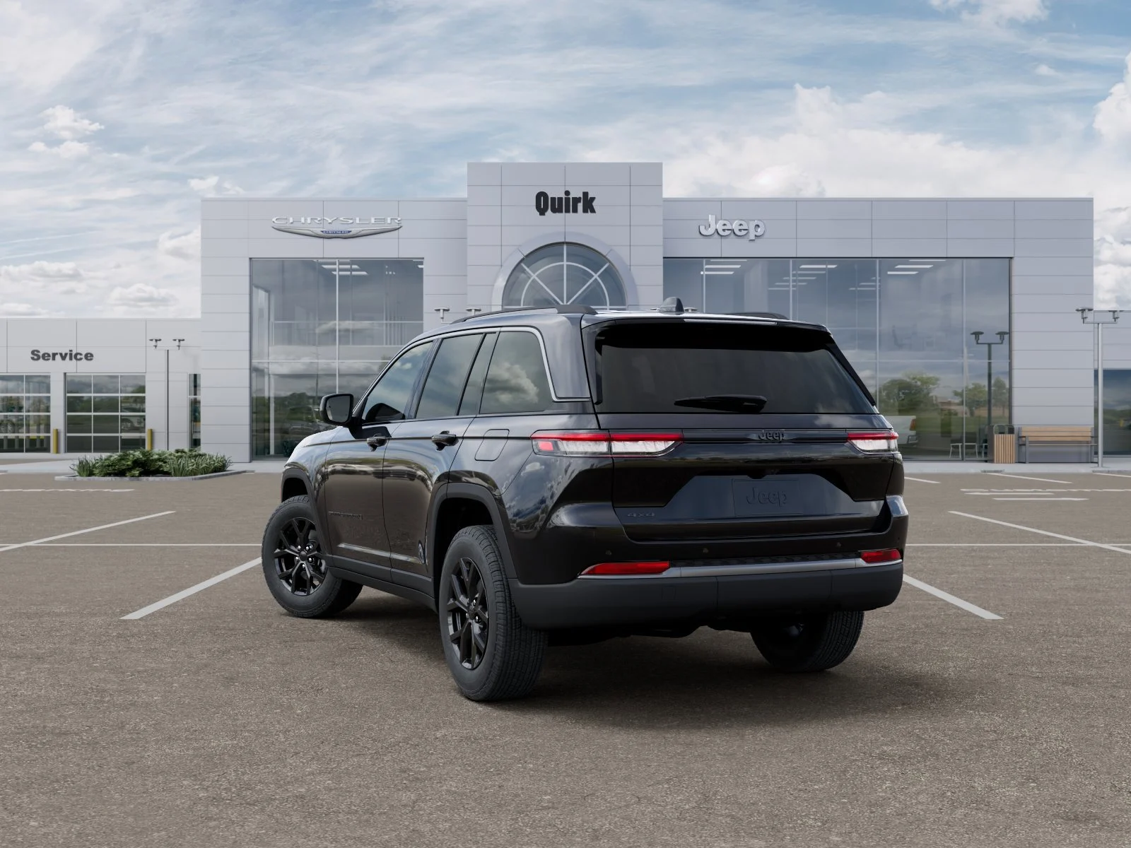 New 2026 Diamond Black Crystal Pearl-Coat Exterior Paint Jeep Laredo Altitude image 3