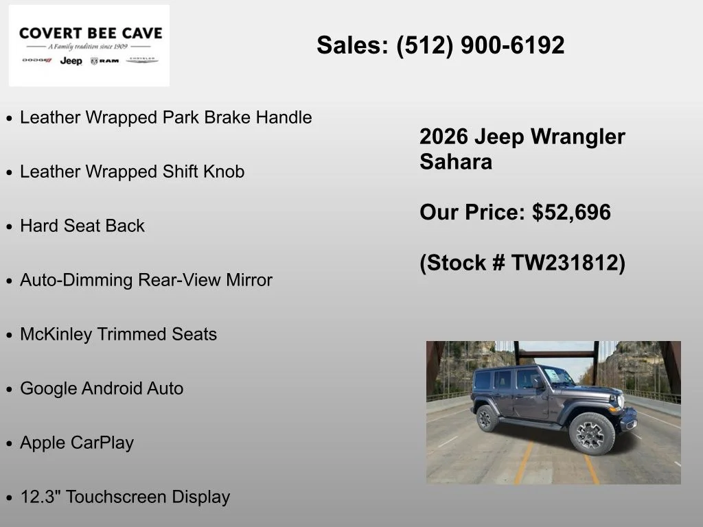 New 2026 Granite Crystal Metallic Clear-Coat Exterior Paint Jeep Sahara image 30