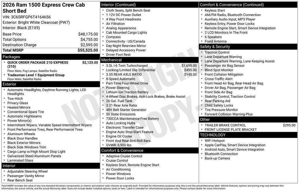New 2026 Bright White Clear-Coat Exterior Paint RAM Express image 22