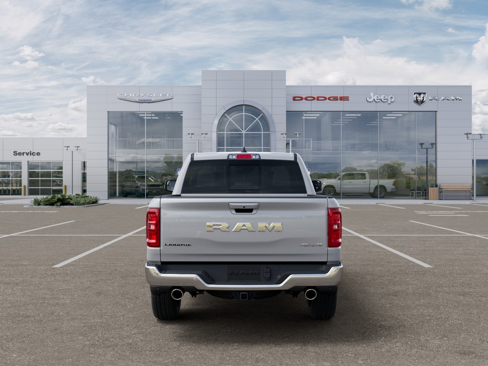 New 2026 Ivory White Tri-Coat Pearl-Coat Exterior Paint RAM Laramie image 33