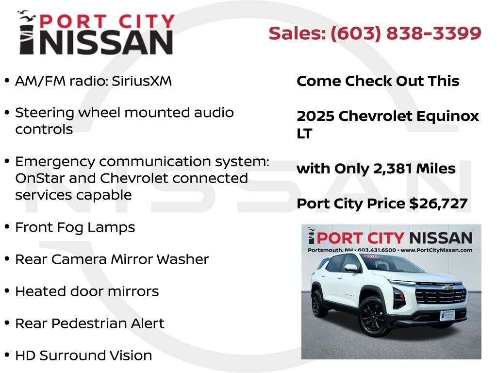 Used 2025 Summit White Chevrolet LT W/SAFETY & TECHNOLOGY PKG image 21