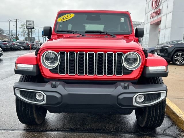 Used 2025 Jeep Wrangler 4xe Sahara 4XE with VIN 1C4RJXP62SW599801 for sale in Dixon, IL