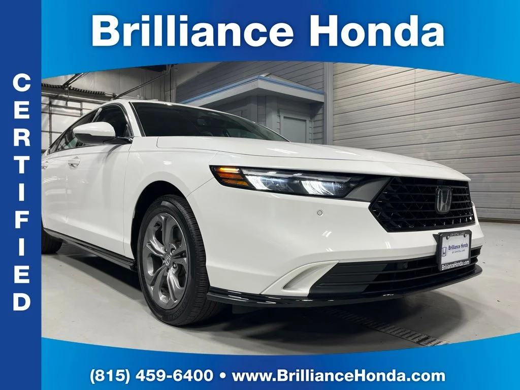Certified Used 2023 Platinum White Pearl Honda EX-L image 1