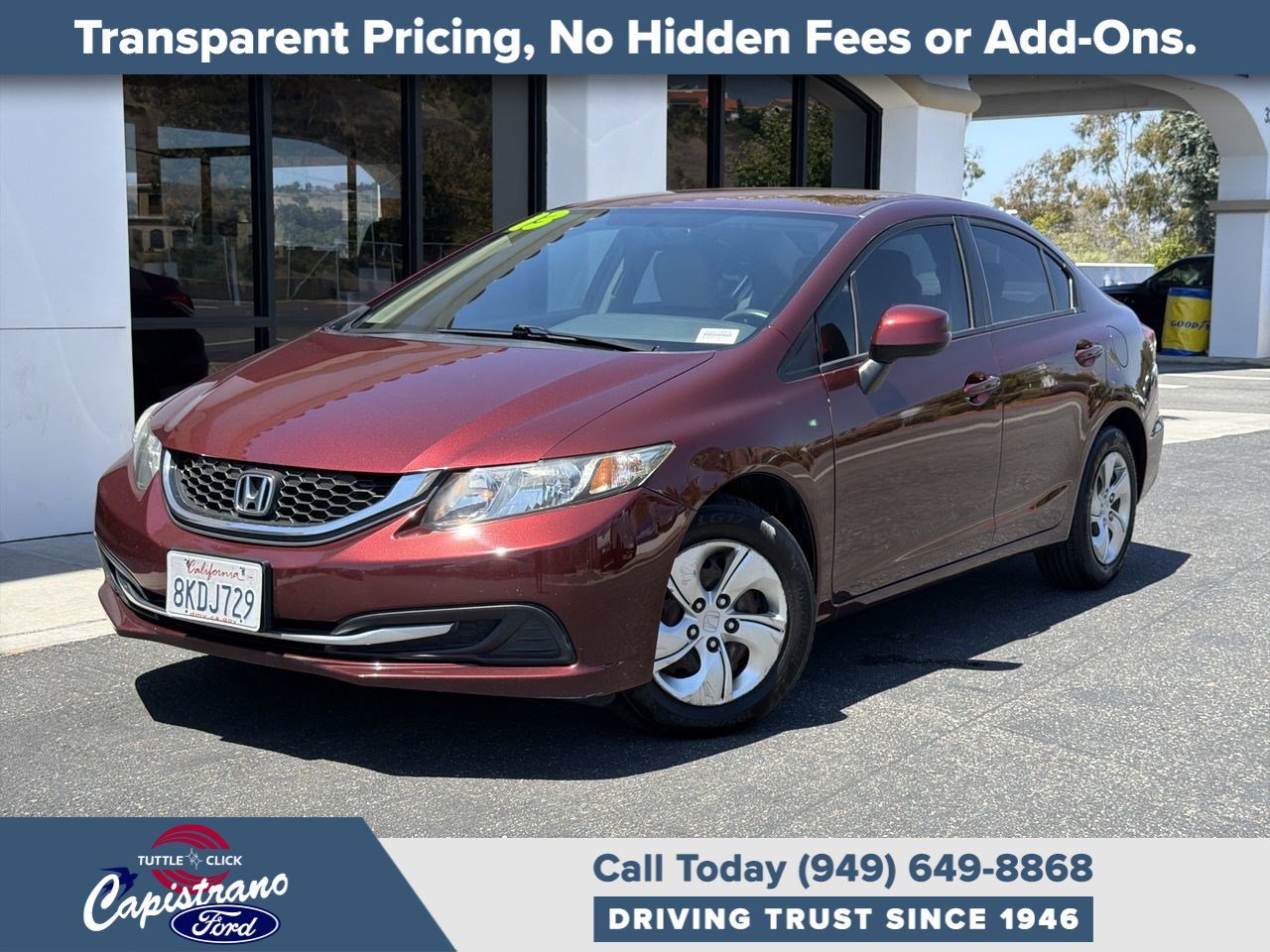 Used 2013 Red Honda LX image 1