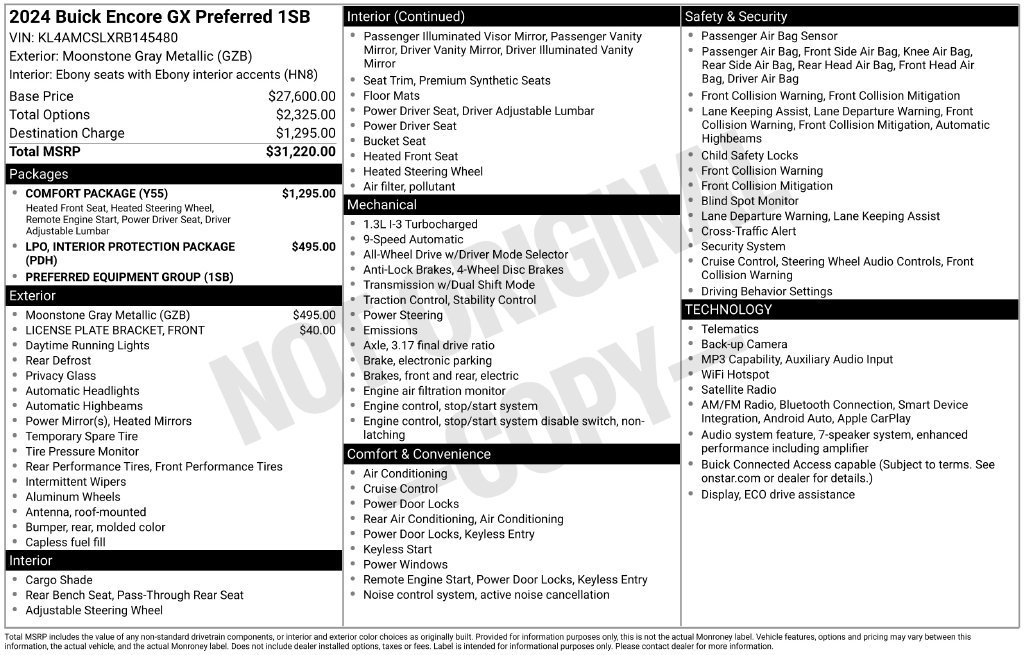 Used 2024 Gray Buick Preferred image 32