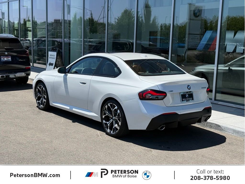 Certified Used 2025 Mineral White Metallic BMW 230i xDrive image 3