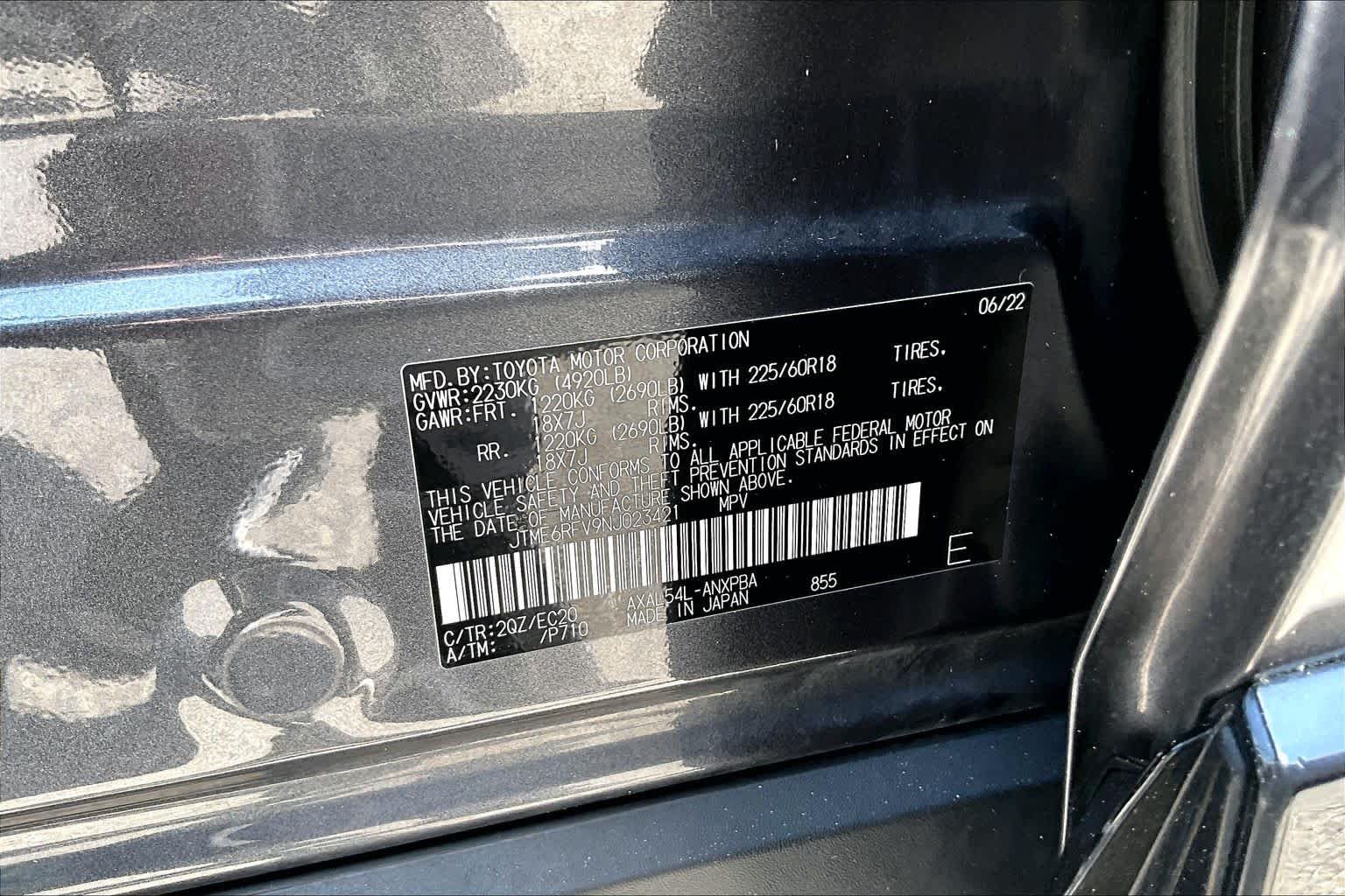 Used 2022 Magnetic Gray Metallic/Midnight Black Metallic Toyota Hybrid XSE image 37