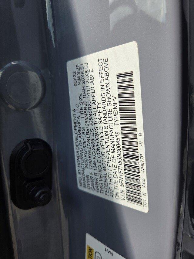 Used 2022 Sonic Gray Pearl Honda EX-L image 36