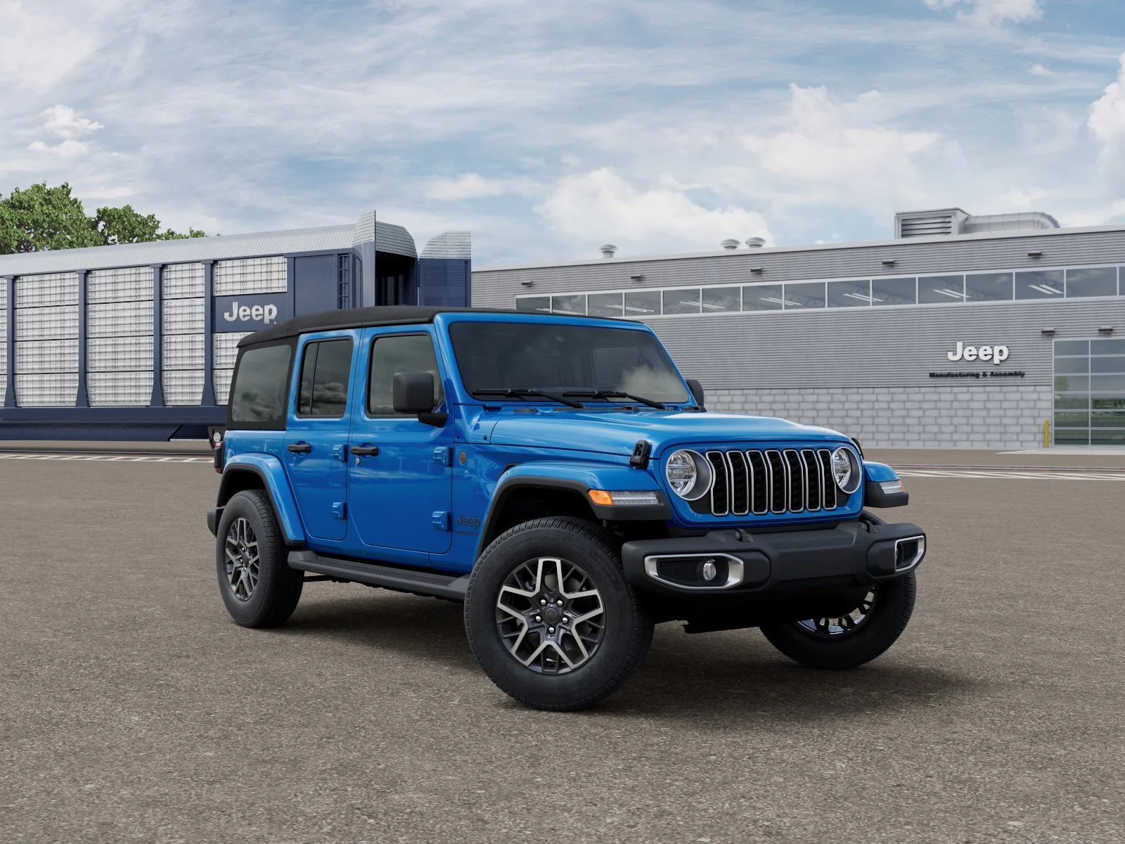 New 2027 Hydro Blue Pearlcoat Jeep Sahara image 3